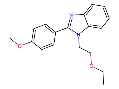 1-(2-Ethoxyethyl)-2-(4-methoxyphenyl)benzimidazole structure