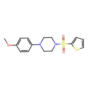 1-(4-Methoxyphenyl)-4-thiophen-2-ylsulfonylpiperazine structure