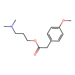 3-(Dimethylamino)propyl 2-(4-methoxyphenyl)acetate structure