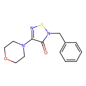 2-Benzyl-4-morpholin-4-yl-1,2,5-thiadiazol-3-one structure