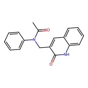 N-[(2-oxo-1H-quinolin-3-yl)methyl]-N-phenylacetamide structure