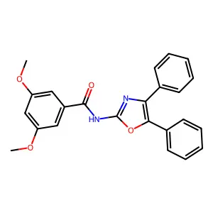 N-(4,5-diphenyl-1,3-oxazol-2-yl)-3,5-dimethoxybenzamide structure