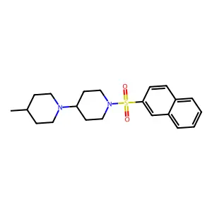 4-Methyl-1-(1-naphthalen-2-ylsulfonylpiperidin-4-yl)piperidine structure