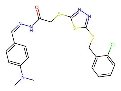 C20H20ClN5OS3 structure