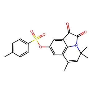 4,4,6-trimethyl-1,2-dioxo-1,2-dihydro-4H-pyrrolo[3,2,1-ij]quinolin-8-yl 4-methylbenzenesulfonate structure