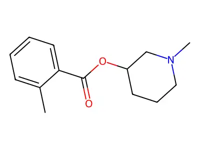 1-Methylpiperidin-3-yl 2-methylbenzoate structure