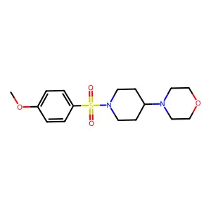 4-[1-(4-Methoxyphenyl)sulfonylpiperidin-4-yl]morpholine structure