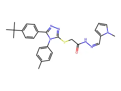 C27H30N6OS structure