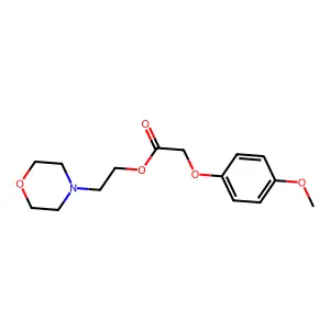 2-(Morpholin-4-yl)ethyl (4-methoxyphenoxy)acetate structure