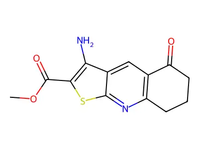 methyl 3-amino-5-oxo-7,8-dihydro-6H-thieno[2,3-b]quinoline-2-carboxylate structure