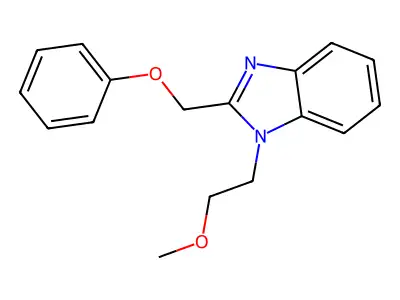1-(2-methoxyethyl)-2-(phenoxymethyl)-1H-benzo[d]imidazole structure