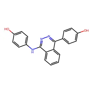 4-{4-[(4-Hydroxyphenyl)amino]phthalazin-1-yl}phenol structure