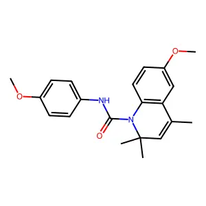 6-methoxy-N-(4-methoxyphenyl)-2,2,4-trimethylquinoline-1(2H)-carboxamide structure