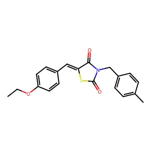 5-(4-Ethoxybenzylidene)-3-(4-methylbenzyl)-1,3-thiazolidine-2,4-dione structure