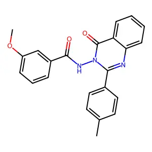 3-methoxy-N-[2-(4-methylphenyl)-4-oxoquinazolin-3(4H)-yl]benzamide structure