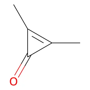 2,3-Dimethylcycloprop-2-en-1-one structure