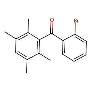 (2-Bromophenyl)(2,3,5,6-tetramethylphenyl)methanone structure