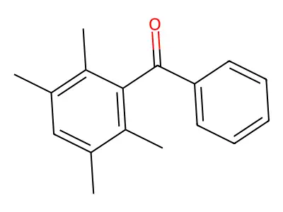 2,3,5,6-Tetramethylbenzophenone structure