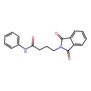 4-(1,3-dioxoisoindol-2-yl)-N-phenylbutanamide structure