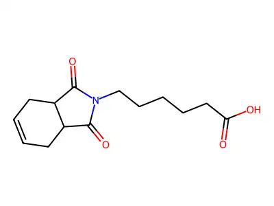 1,3,3a,4,7,7a-Hexahydro-1,3-dioxo-2H-isoindole-2-hexanoic acid structure