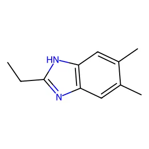 5,6-Dimethyl-2-ethylbenzimidazole structure