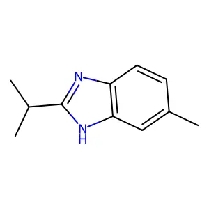 6-methyl-2-propan-2-yl-1H-benzimidazole structure