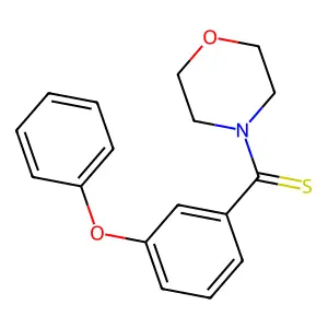 Morpholin-4-yl-(3-phenoxyphenyl)methanethione structure