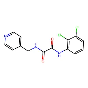 N'-(2,3-dichlorophenyl)-N-(pyridin-4-ylmethyl)oxamide structure
