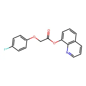 Quinolin-8-yl 2-(4-fluorophenoxy)acetate structure