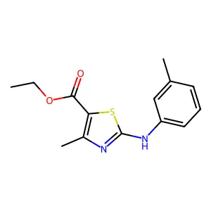 Ethyl 4-methyl-2-[(3-methylphenyl)amino]-1,3-thiazole-5-carboxylate structure