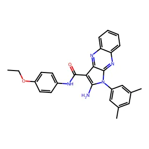 2-amino-1-(3,5-dimethylphenyl)-N-(4-ethoxyphenyl)-1H-pyrrolo[2,3-b]quinoxaline-3-carboxamide structure