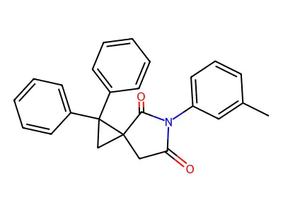 5-(3-Methylphenyl)-1,1-diphenyl-5-azaspiro[2.4]heptane-4,6-dione structure