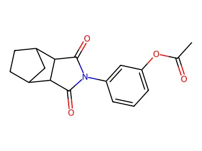 3-(3,5-Dioxo-4-azatricyclo[5.2.1.0~2,6~]dec-4-yl)phenyl acetate structure