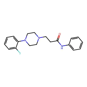 3-[4-(2-fluorophenyl)piperazin-1-yl]-N-phenylpropanamide structure