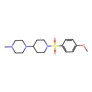1-[1-(4-Methoxyphenyl)sulfonylpiperidin-4-yl]-4-methylpiperazine structure
