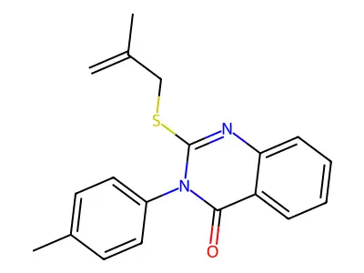 3-(4-methylphenyl)-2-[(2-methylprop-2-en-1-yl)sulfanyl]quinazolin-4(3H)-one structure