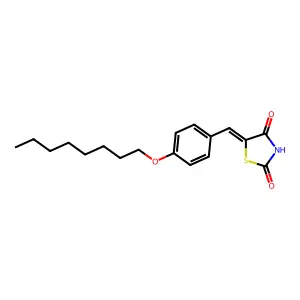 5-[(4-Octyloxyphenyl)methylene]-1,3-thiazolidine-2,4-dione structure
