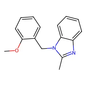 1-((2-Methoxyphenyl)methyl)-2-methyl-1H-benzimidazole structure