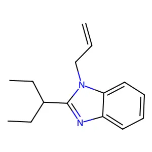 2-Pentan-3-yl-1-prop-2-enylbenzimidazole structure