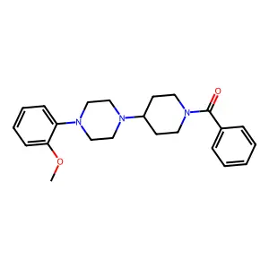 [4-[4-(2-Methoxyphenyl)piperazin-1-yl]piperidin-1-yl]-phenylmethanone structure