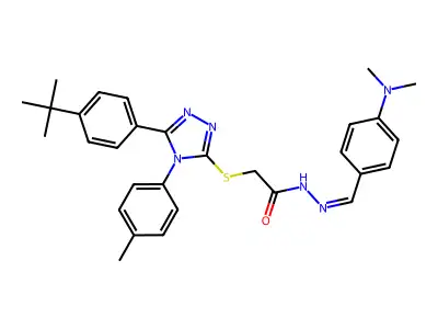C30H34N6OS structure