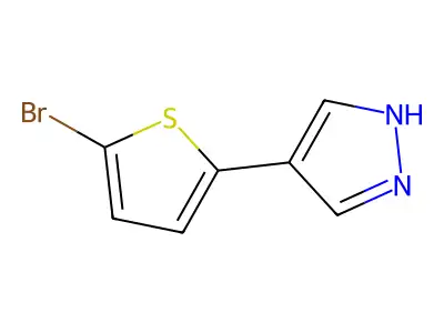4-(5-bromothiophen-2-yl)-1H-pyrazole structure
