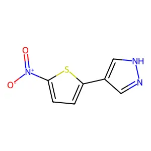 4-(5-nitrothiophen-2-yl)-1H-pyrazole structure