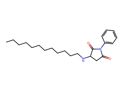 3-(Dodecylamino)-1-phenylpyrrolidine-2,5-dione structure