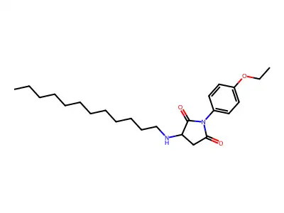 3-(Dodecylamino)-1-(4-ethoxyphenyl)pyrrolidine-2,5-dione structure