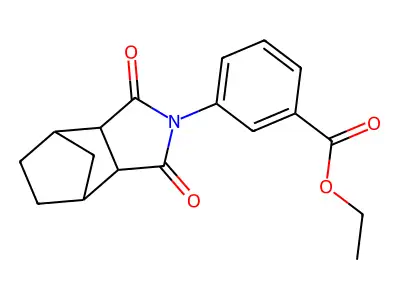 ethyl 3-(1,3-dioxooctahydro-2H-4,7-methanoisoindol-2-yl)benzoate structure