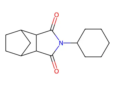 2-cyclohexylhexahydro-1H-4,7-methanoisoindole-1,3(2H)-dione structure