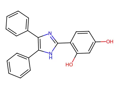4,5-Diphenyl-2-(2,4-dihydroxyphenyl)-1H-imidazole structure