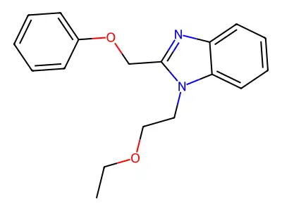 1-(2-ethoxyethyl)-2-(phenoxymethyl)-1H-benzo[d]imidazole structure