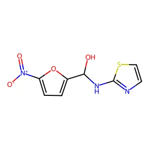 (5-Nitrofuran-2-yl)-(1,3-thiazol-2-ylamino)methanol structure